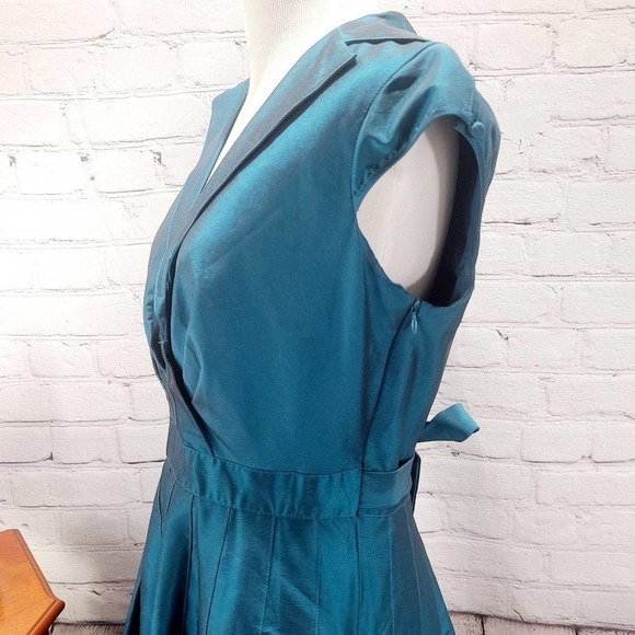 PS...STYLE Blue Fit and Flare Capped monochrome - Picture 3 of 15